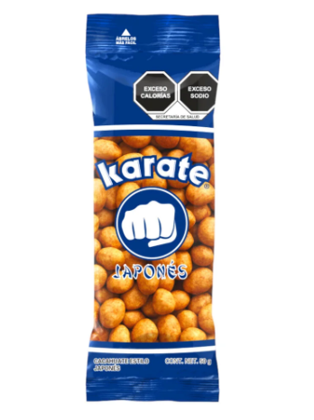 CACAHUATES KARATE 72 GR.