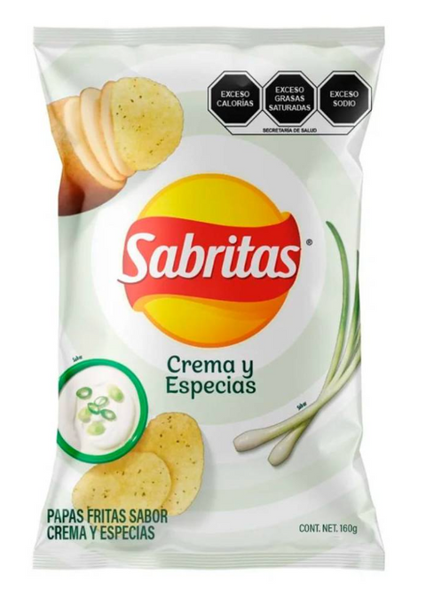 SABRITAS CREMA Y CEBOLLA 45GR