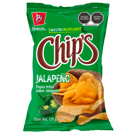 CHIP´S JALAPEÑO 170g BARCEL
