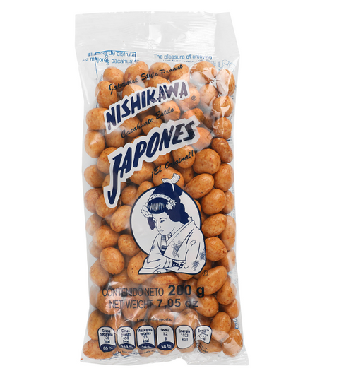 CACAHUATES JAPONES 195 GRS NISHIKAWA
