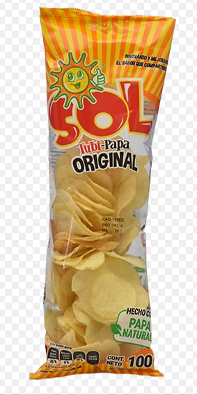 TUBIPAPA ORIGINAL 100G BOTANAS EL SOL