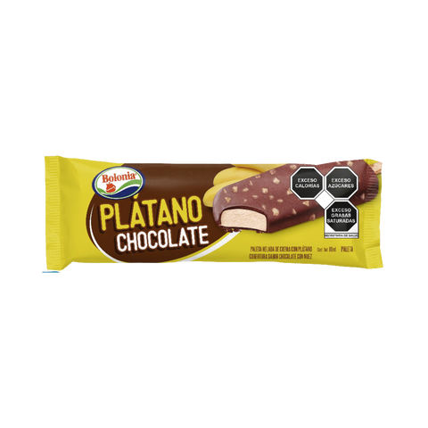 PALETA DE PLATANO/CHOCOLATE BOLONIA