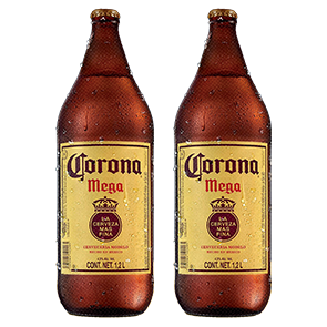 CERVEZA CORONA MEGA 1.2 LT RETORNABLE.