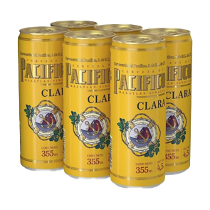 CERVEZA PACIFICO CLARA LATA 355 ML