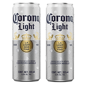 CERVEZA CORONA LIGHT LATON 473 ML