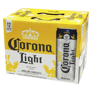 12 PACK CORONA LIGHT LATA 355ML