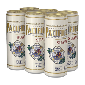 CERVEZA PACIFICO SUAVE LATA 355 ML