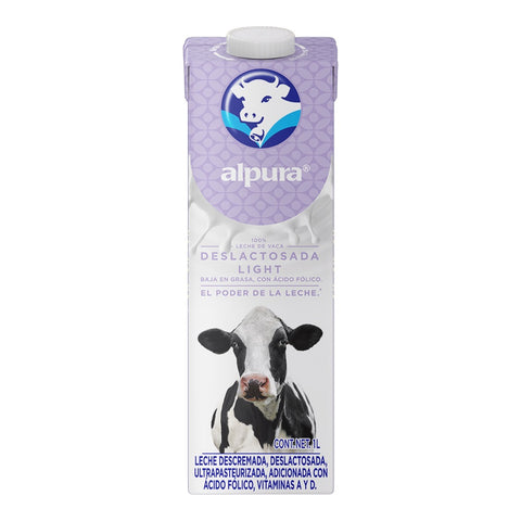 LECHE ALPURA UHT DESLACTOSADA LIGHT  1 LT