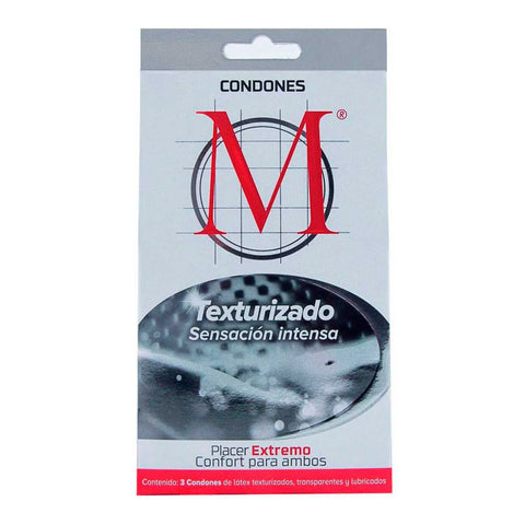PRESERVATIVO M FORCE TEXTURIZADO C/3