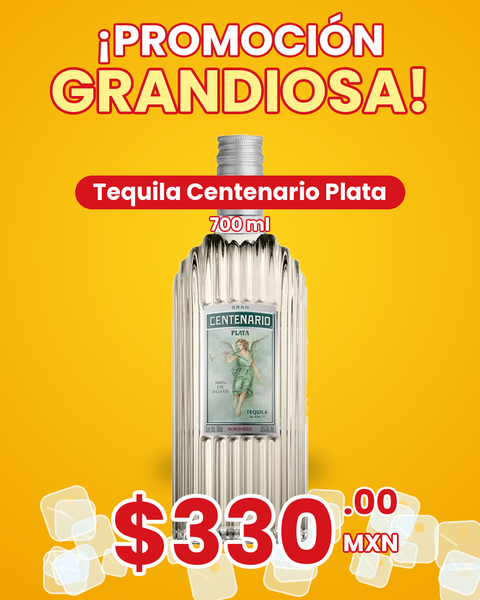 TEQUILA CENTENARIO PLATA 700 ML